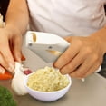 thumbnail image 4 of Meitianfacai Garlic Press Stainless Steel Garlic Press Rocker Garlic Press Cooking Device Garlic Cutter Garlic Press Rocker Garlic Chopper For Crushed Vegetables, 4 of 5