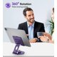 thumbnail image 2 of Soporte para tableta SOJUNER giratorio con base giratoria de 360 grados, color morado, 2 of 6