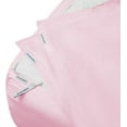 thumbnail image 2 of Zip On Fitted Sheet Twin Size(39X75) - Includes 1 Bottom Fitted Base + 2 Zip Sheets - Fit's 12” In Deep Pocket - Zip Sheets Easy to Change - 600 TC Cotton Fitted Sheet - Baby Pink Color, 2 of 8