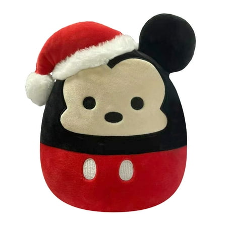 Squishmallows Disney 8-inch Red and White Holiday Mickey Mouse Child's Ultra soft Plush