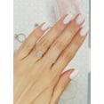 thumbnail image 5 of Cora Jewellery 1.5CT Oval Moissanite Hidden Halo Engagement Ring For Women, 10K White Gold, 5 of 6