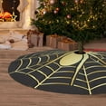 thumbnail image 6 of Yiaed Gold Spider On The Web Print Christmas Tree Skirt , Tree SkirtsTree Mat for Christmas Winter Holiday Indoor Decorations-48", 6 of 7