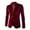 Red, variant on Mens Black Leather Blazer,Men's Suits,Modern Open Slim Fit Button Suit Jacket With Contrast Styling for Business and formal Occasions