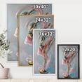 thumbnail image 4 of Designart 'Graciously Dancing Girl In Pink Drapes' Traditional Framed Canvas Wall Art Print, 4 of 5