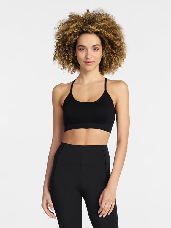 Women's Low Support Seamless Textured Cami Sports Bra, Sizes XS-XXXL