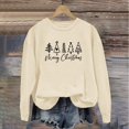 thumbnail image 2 of EHQJNJ Sweat-Shirt pour Femmes Graphique Tendance Manches Longues Col Rond Mode Décontractée Hiver et Automne Pull Sweat-Shirt Nœud Sweat-Shirt Blanc pour Femmes, 2 of 3