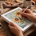 thumbnail image 5 of Sunflower Diamond Art Pearl Painting Kit, DIY Pearl Art, Flowers Pearl Diamond Painting Kits, Handmade Picture Craft for Home Wall Decor 5.1x6.7 Inch, 5 of 5