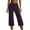 Purple, variant on Women's Wide Leg Yoga Pants High Waist Point Loose Solid Color Pocket Sweatpants Workout Stretchy Running Tummy Control Joggers Bottoms Red XXXL