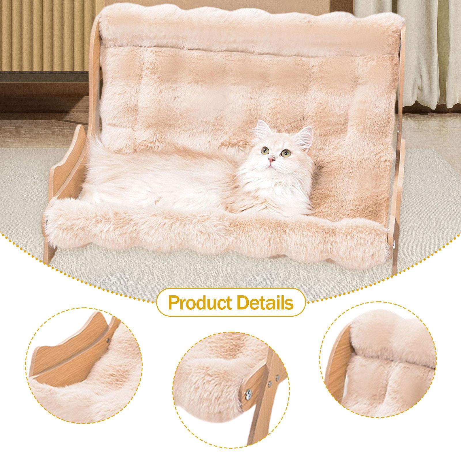 CarpNettore Elevated Cat Sofa Bed Furniture Multifunctional for Indoor Cats Soft Dog Bed