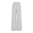 thumbnail image 3 of Women's Wide Leg Sports Pants Baggy Comfortable Home Pants Casual Solid Color Long Pants Sweatpants Gray M, 3 of 6