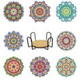 thumbnail image 1 of 8pcs Coasters With Holder Diy Mandala Coasters  Kits For Beginners Kids, 1 of 8