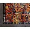 thumbnail image 6 of Unique Loom Basilica Rosso Rug Orange/Black 4' 1" x 6' 1" Rectangle Border Contemporary Perfect For Living Room Bed Room Dining Room Office, 6 of 8
