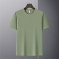 thumbnail image 4 of Summer Fashion Mens T-shirts Plus Size Solid Color Elastic Casual Sports Pullover Round Neck Short Sleeve Price Reduction Alert:50% Off!, 4 of 8