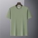 thumbnail image 4 of pstuiky Camisas casuales de manga corta para hombre, Jersey deportivo de manga corta para hombre, de color liso, con canalé y alta elasticidad, cuello redondo, para fitness y musculación xl, 4 of 8