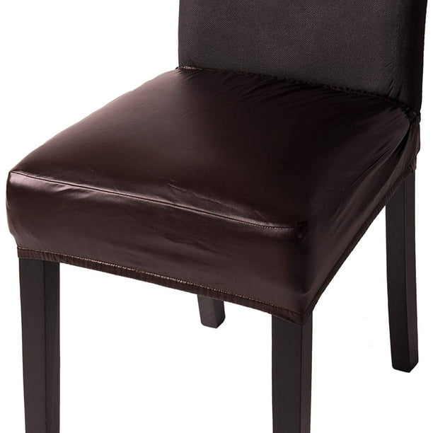 Faux Leather Stretch Chair Covers Dining Chair Covers Office Hotel