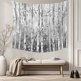 thumbnail image 5 of Grey Forest Tapestry for Bedroom Wall Hanging Tapestry, Modern Oil Painting Art Ceiling Backdrop Tapestries Poster Blanket Wall Decor for Teens Room Living Room Dorm 51" x 59", 5 of 8