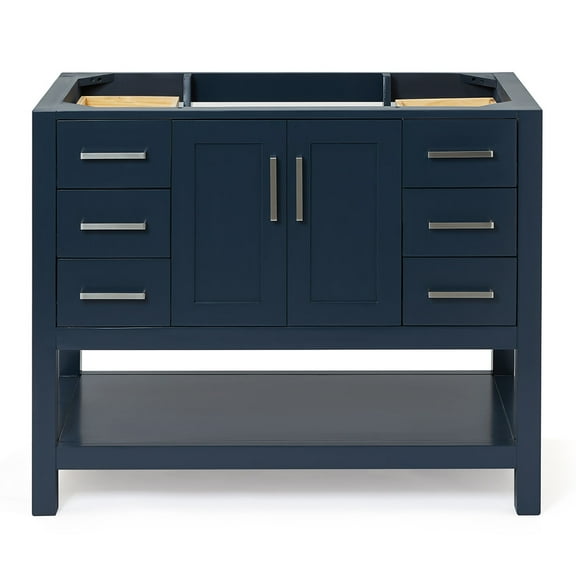 Ariel S042s-Bc Magnolia 42" Single Free Standing Vanity Cabinet Only - Blue