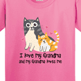 thumbnail image 4 of Inktastic I Love My Grandma Loves Me Cat Youth T-Shirt, 4 of 5