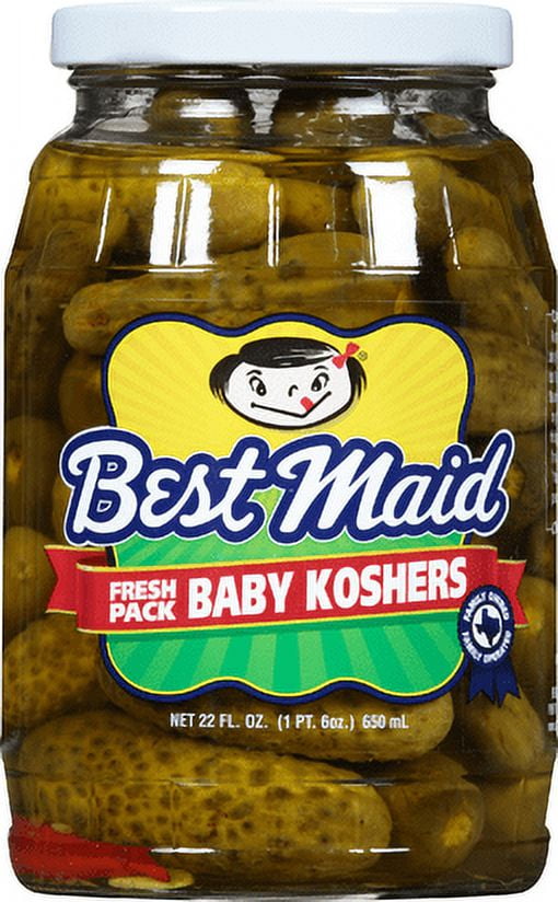 (2 pack) Best Maid Baby Kosher Pickles 24oz