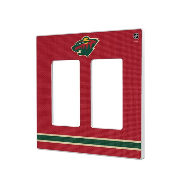 Minnesota Wild Double Rocker Lightswitch Plate