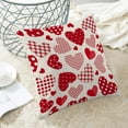 thumbnail image 4 of Valentines Pillow Covers 20x20 Inch Set of 2 Red Love Heart Valentine''s Day Decor Throw Pillows Spring Holiday Outdoor Cushion Cases for Couch Bed Decorations, 4 of 7