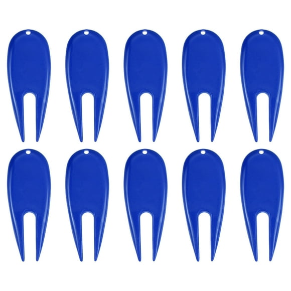 Herramienta de Divot de Golf, Herramienta de Reparación de Golf, Marcador de Pelota para Golfista, Azul, Paquete de 10