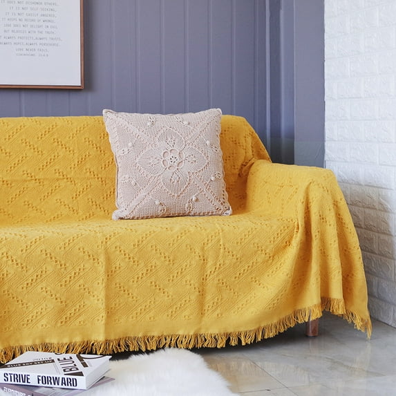 Fashion Sofa Towel Throw Blanket Solid Color Knitting Sofa Covers Blanket Plaid Towel Slipcovers Protect Cover Home Decor