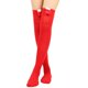 thumbnail image 1 of Calcetines altos hasta el muslo para mujer, bota de árbol de felpa, medias de rayas navideñas, 1 of 5