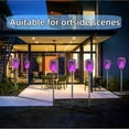 thumbnail image 4 of 4 Pack Outdoor Solar Flame Light,Solar Lights Outdoor for Garden Decorations with Flickering Flame,IP65 Waterproof Solar Powered Yard Lights Torch Light for Lawn Patio Pathway (Purple), 4 of 18