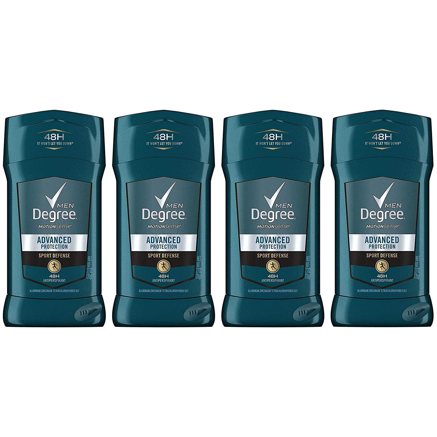 Degree Men Antiperspirant & Deodorant Solid, Sport Defense 2.7 oz (Pack of 4)