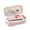 Pink, variant on Expandable Pencil Case with Checkerboard Pattern, Double Zipper Large Capacity Stationery Organizer, Composite Fabric Retractable Pen Pouch for Office & Travel, 1 Pack (8.66" x 4.33" x 2.56") Black