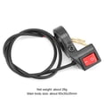 thumbnail image 4 of Interruptor de faro para manillar de motocicleta, interruptor de luz de encendido y apagado para bicicleta eléctrica ATV, 4 of 5