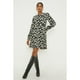 thumbnail image 2 of Dorothy Perkins - Vestido Corto Floral para Mujer (Negro, Blanco), 2 of 2