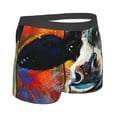 thumbnail image 3 of Balery Cow Men's Boxer Briefs, Soft and Breathable Cotton Underwear with nylon Waistband-Large, 3 of 9