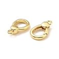 thumbnail image 2 of Brass Spring Gate Rings Teardrop Cadmium Free & Lead Free Long-Lasting Plated Real 18K Gold Plated 16x9x3.5mm Hole: 1.6mm, 2 of 2