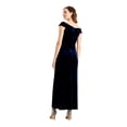 thumbnail image 2 of ALEX EVENINGS Womens Navy Short Sleeve Off Shoulder Maxi Evening Sheath Dress 18, 2 of 4