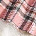 thumbnail image 5 of Duqingm Girls Clothes Ruffled Long Sleeve Top and Plaid Skirt 2PCS Set Fall Winter Girls Outfits Size 9Months-3Years (Pink,12-18 Months), 5 of 7
