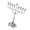 Silver, variant on NEXAVKPR 9 Branch Hanukkah Menorah Candle Holders Menorah Candelabra Housewarming Gift