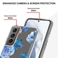 thumbnail image 4 of Feishell Case for Samsung Galaxy S23 6.1 inch,Fashion Flower Pattern Flexible Silicone Shockproof Cover for Women Girls Slim Transparent Phone Case Support Wireless Charging,C, 4 of 10