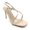 NUDE, variant on COM STAR Women's Ankle Strap High-Heel Sandals -Transparent and Colored PU Upper, Trendy, Breathable, Open-Toe for Summer Parties
