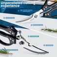 thumbnail image 3 of Black Kitchen Scissors Set - Heavy Duty Kitchen Shears for Poultry & Sharp Seafood Scissors for Crab, Shrimp, Lobster, Nuts - Christmas Gift for Men and Women, 3 of 4