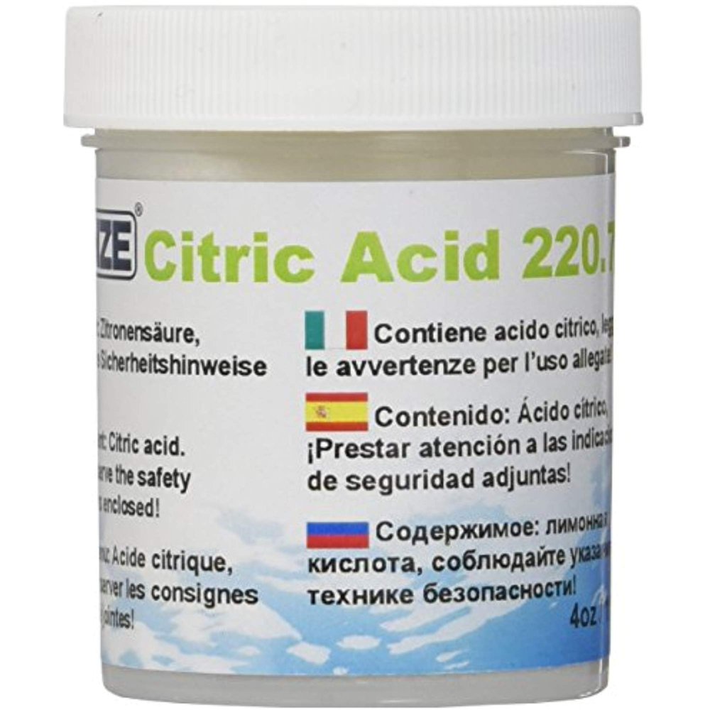 Citric Acid 4oz Safe Cleaning agent for Aquarium Hardware