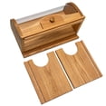 thumbnail image 3 of Wooden Bread Box Window Bird Feeder with Large Viewing Area | Fits Double-Hung Windows 24-36” Wide | Handcrafted Mahogany | Easy Fill & Clean from Inside | 24”W x 9.5”H x 9.5”D | Insulated Sides, 3 of 9