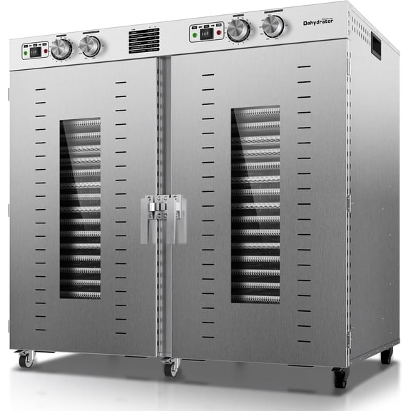 Commercial Food Dehydrator Machine 44 Trays, 75FT² Large Commercial Dehydrator, 4000W Industrial Meat Dryer, 120V Singlecord Use Beef Jerky Maker Food-Dryer（Truck Delivery）