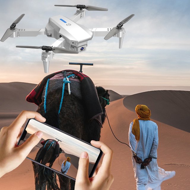 Mini dron Herrnalise para niños con: cámara FPV con lente dual 1080P, juguetes de control remoto, regalos para niños y niñas con retención de altitud, modo sin cabeza, ajuste de velocidad de arranque