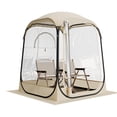 thumbnail image 6 of VEVOR Pop up Sports Tent, 50x50 in Clear Bubble Tent for 1 Person, Waterproof Outdoor Pod with Floor Mat & Top Cover, Garden Igloo Dome Tents Camping Shelter for Events Fishing Cheering, 6 of 9