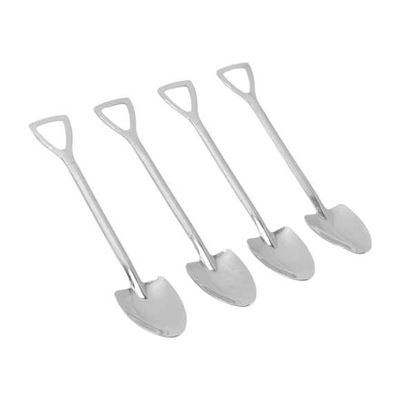 Cuillère Pelle Mignonne en Acier Inoxydable Matériau Alimentaire Innovant Cuillère à Dessert Réutilisable pour Maison Café