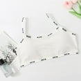thumbnail image 3 of Large Bras for Girl New Girl Solid Color Soft Comfortable Breathable Children Thin Style Student Bra Underwear Style B-59 White M, 3 of 4
