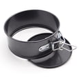 thumbnail image 4 of Tjock rund låsbuckla non-stick kakplatta pizzaplatta flyttbar spänne kolstål bakplatta kakform black, 4 of 5