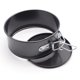 thumbnail image 4 of Tjock rund låsbuckla non-stick kakplatta pizzaplatta flyttbar spänne kolstål bakplatta kakform black, 4 of 5